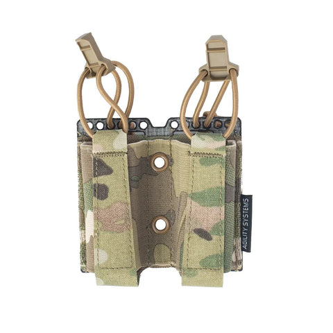 Agility Systems Double Elastic 9mm Pouch  - Tacvaults