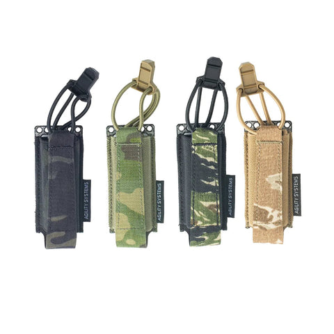 Agility Systems Single Elastic 9mm Pouch  - Tacvaults